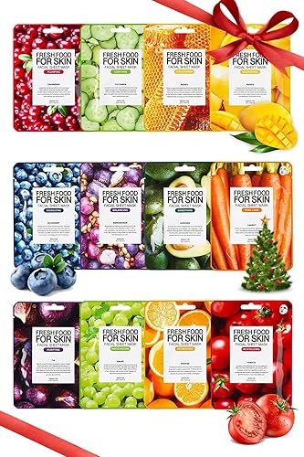 FARMSKIN Facial Sheet Mask - Hydrating, Moisturizing, Clarifying, Soothing Face