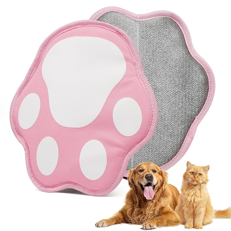 Luva removedora de pelos para gatos e cães, reutilizável e antiestática FRLEDM – Rosa