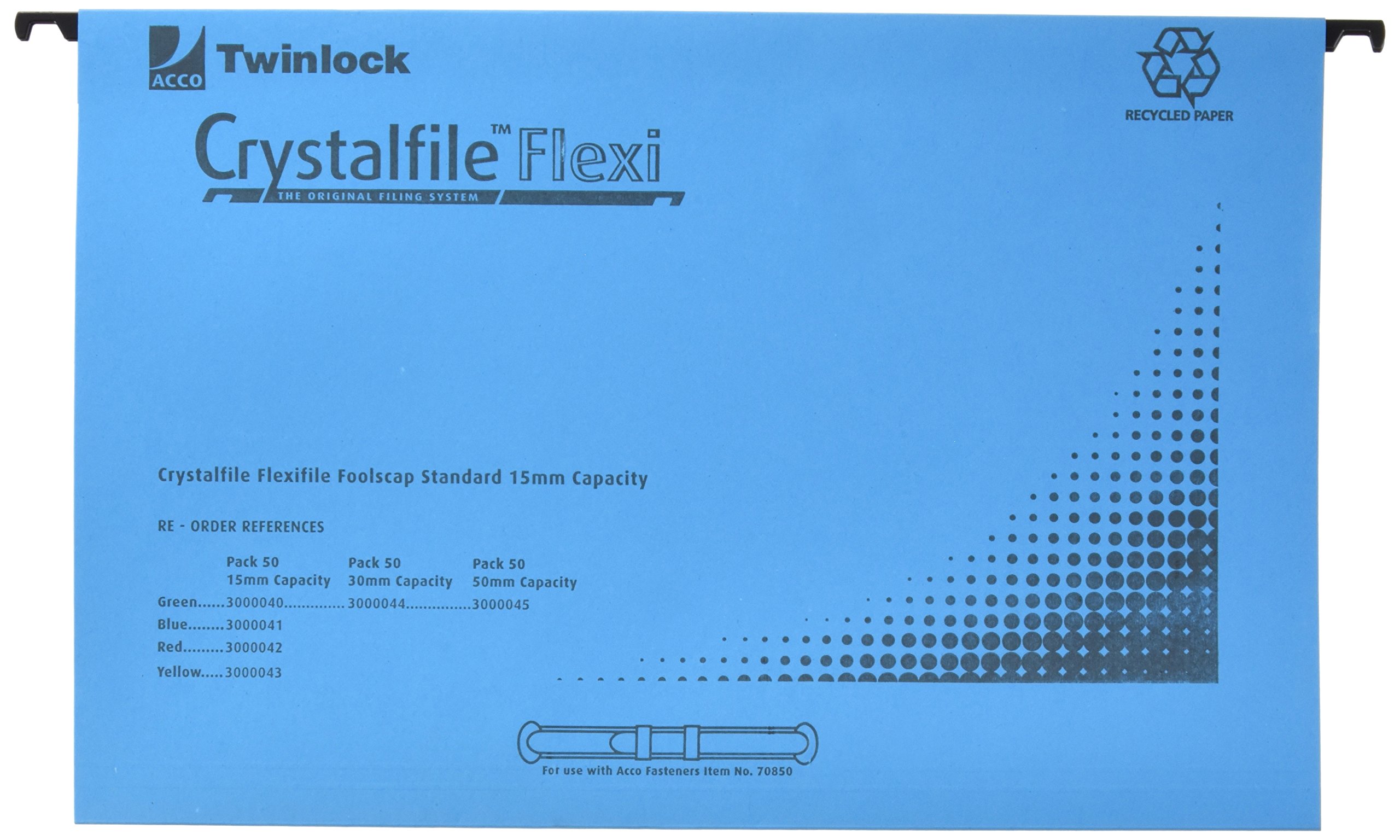 Rexel Crystalfile Flexifile Foolscap Suspension File 3000041