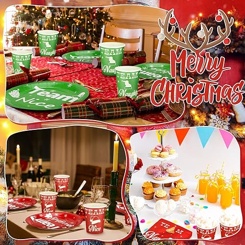 Vista 18 de Skylety Juego de 200 platos de baby shower, tazas y servilletas de color verde salvia, juego de vajilla desechable de eucalipto, suministros