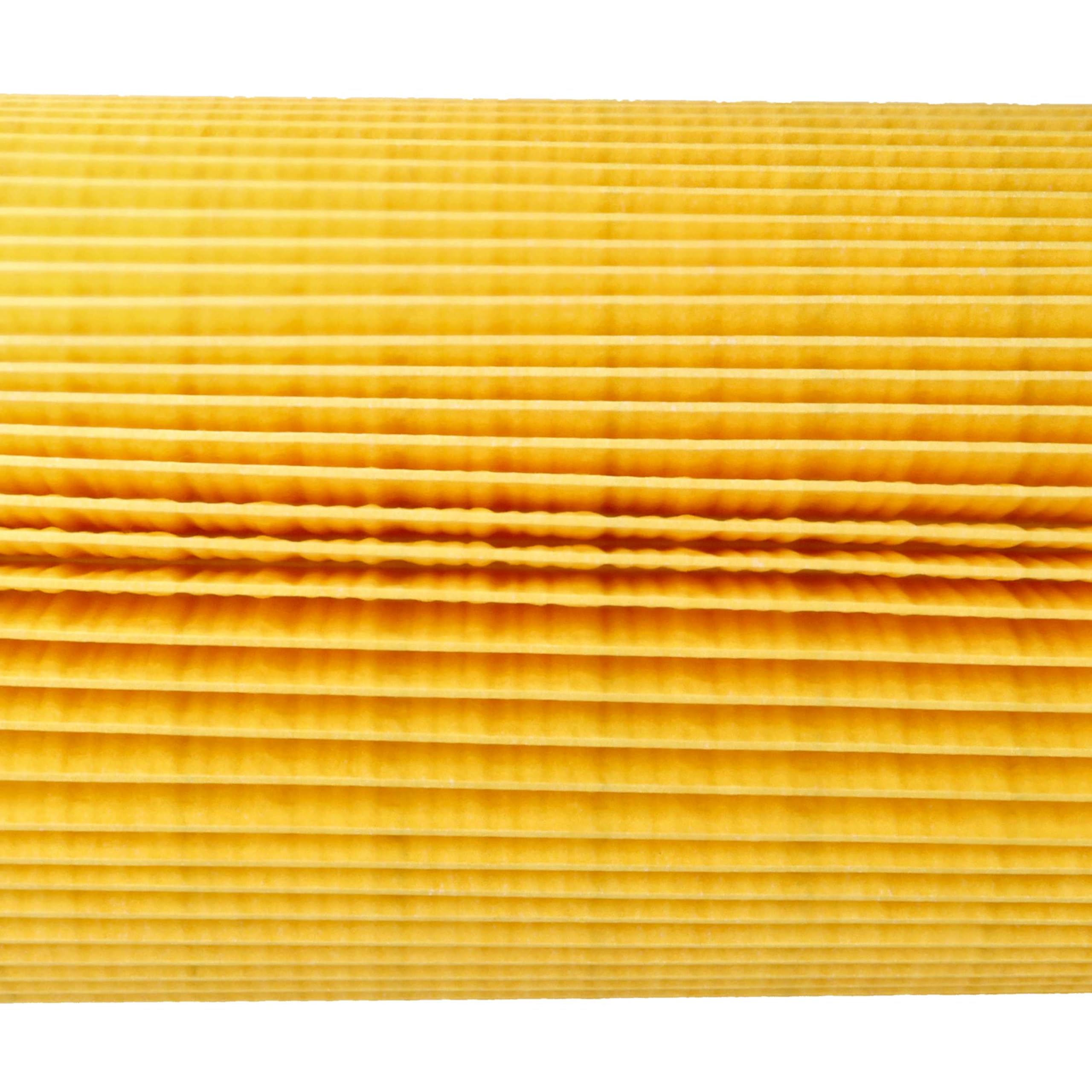 vhbw 3x Filtro plisado compatible con Allaway KP1500, KP1800, VS 65, VS65, Serie K, Serie KP aspiradora - naranja