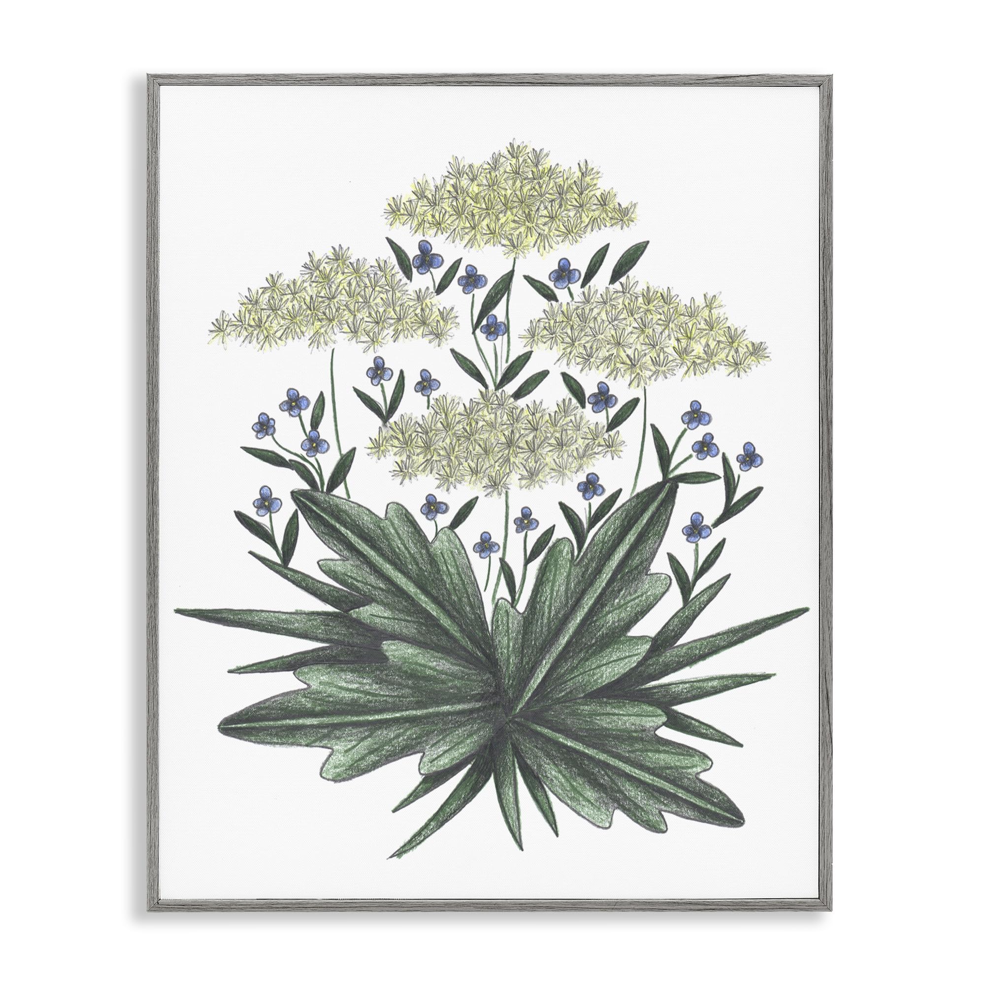 Giclée Art New Roots Cecilia Battaini tableau encadré gris 35 cm