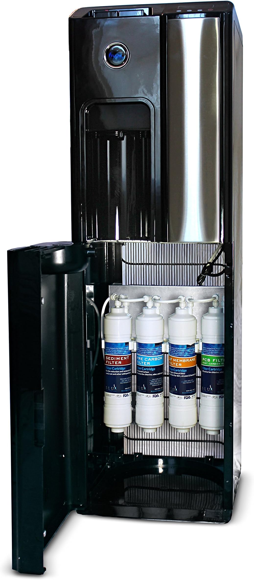 204 UF ice White Free-Standing Hot and Cold Water Cooler