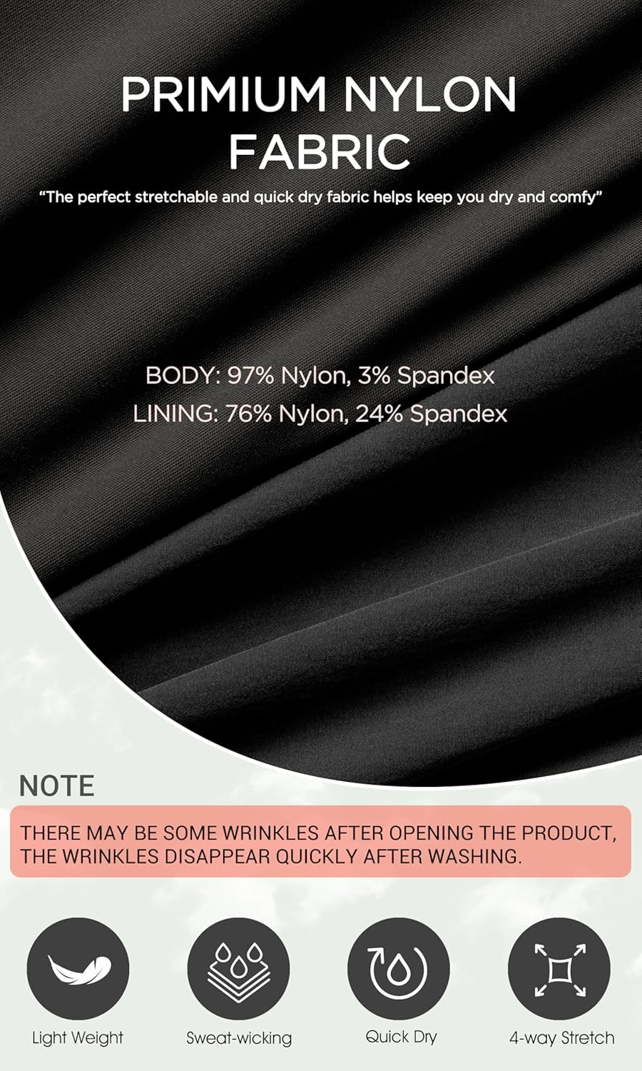 ODODOS 2 in1 Athletic Shorts for Women High Waist Dolphin Split Workout Running Shorts with Pockets - Image 6