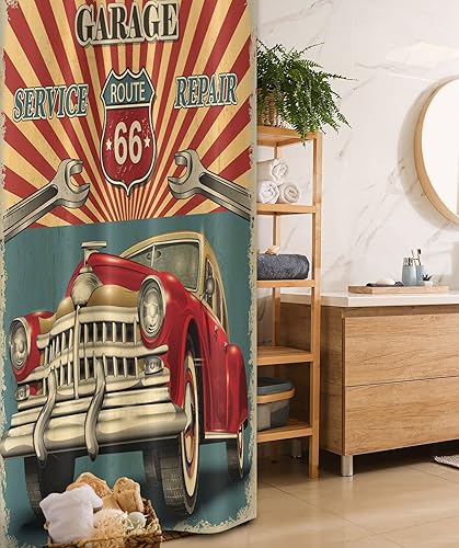 Miniatura 27 de Ambesonne Cortina para regadera náutica con palmeras