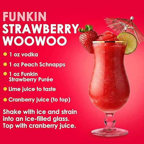 Miniatura 15 de Funkin puré de frutas fruta real, dos ingredientes, mezclador natural para cócteles, bebidas, batidos vegano, sin OMG, sin gluten (2.2 libras)