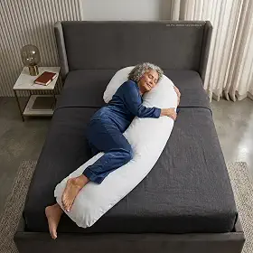 Travesseiro de corpo 100% algodão xuxao gigante 1,50x75 Travesseiro de gravidez maternidade em forma de F para mulheres grávidas gestante suporte de corpo inteiro
