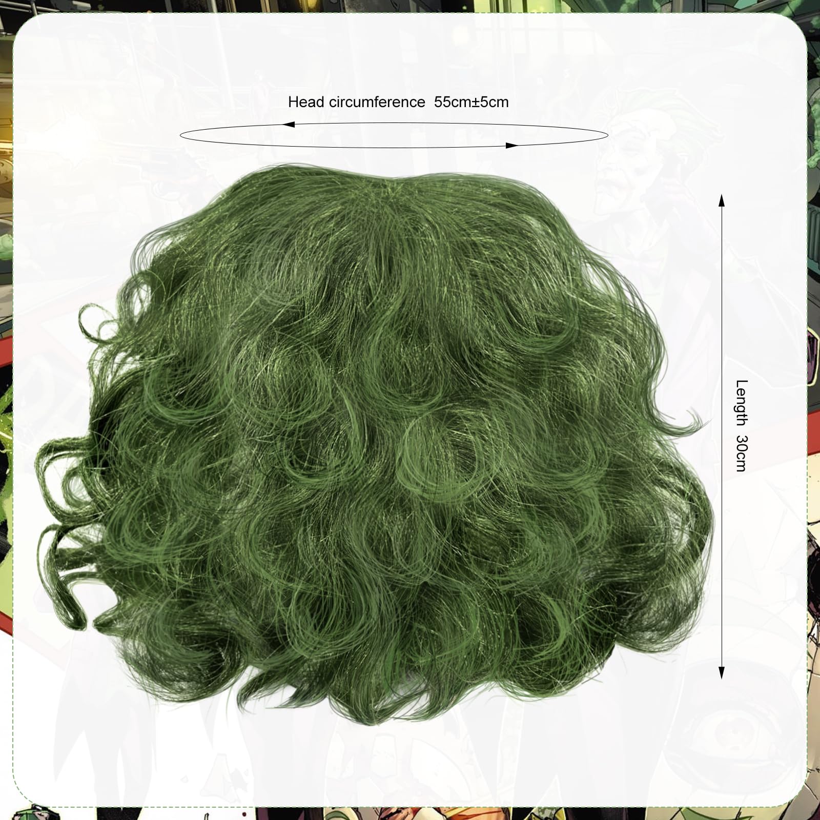 Parrucca Donna Rinascimentale WIG ME UP - Riccioli Mix Verde E Biondo Per Carnevale