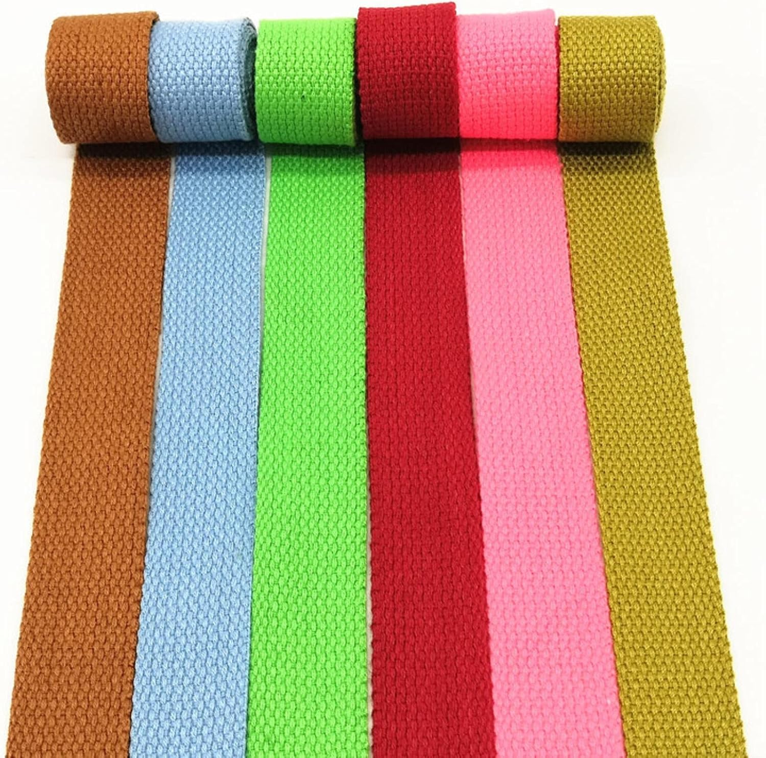 Webbing ，Strapheavy Duty Nylon Webbing， Strap for Bags 10 Yards 25mm/38mm Polyester Cotton Canvas Belt Webbing Backpack Strap Luggage Accessories Bag Making Sewing DIY Craft(Gray,25MM)