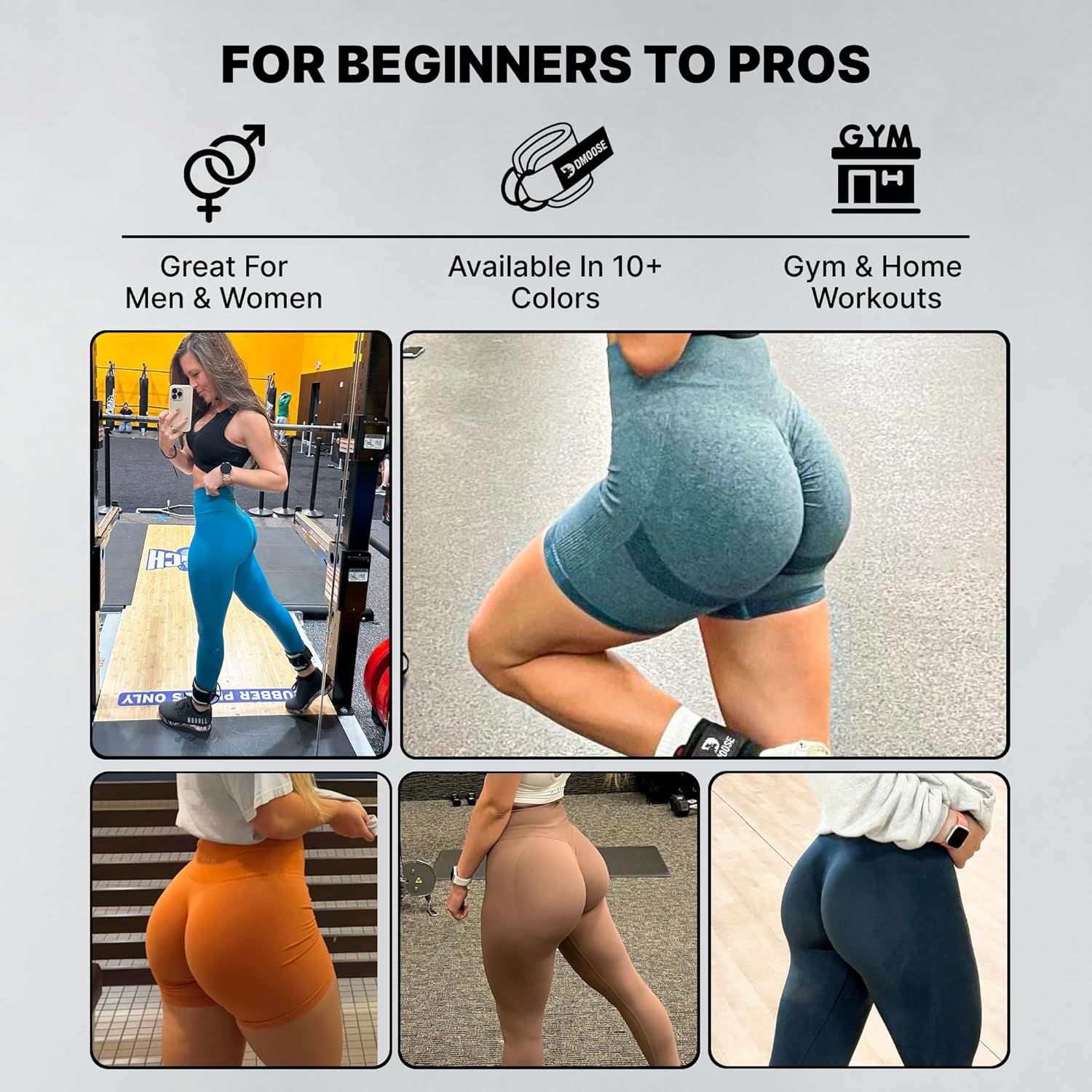 Dmoose Fitness Ankle Strap For Cable Machine - One Size Fit ...