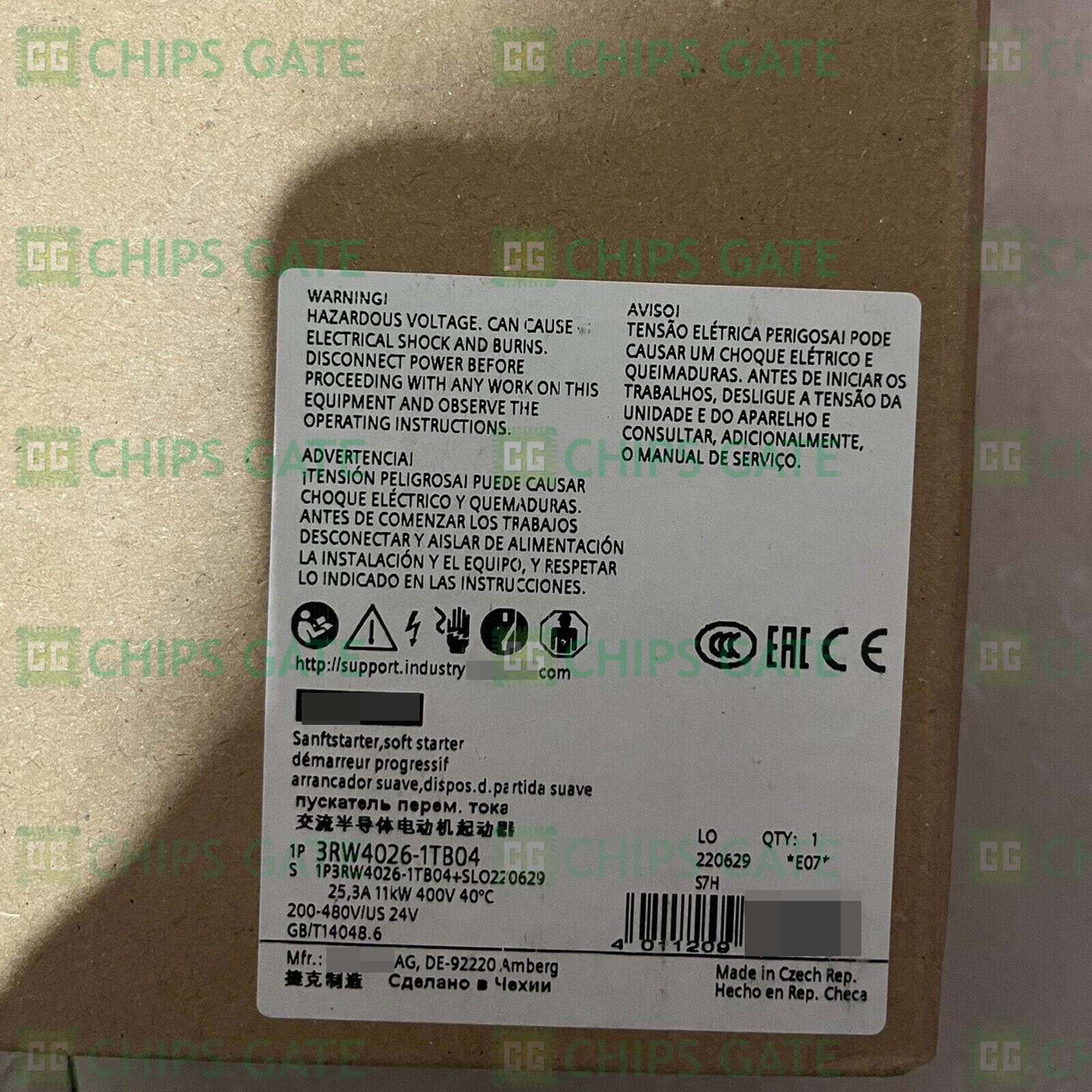 One New 3RW4026-1TB04 for Ship 3RW4026-1TB04