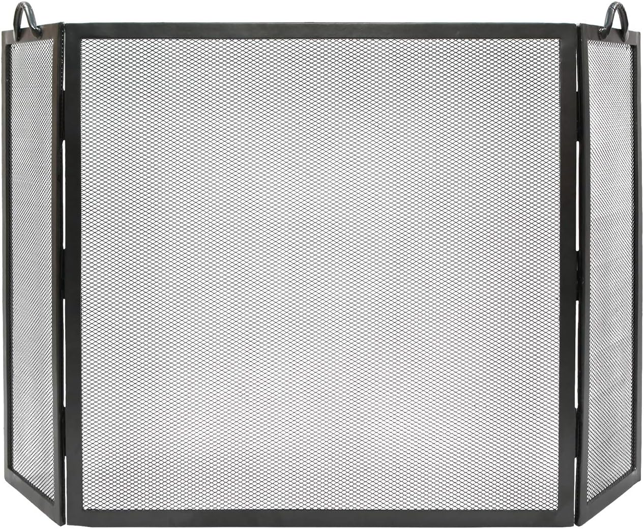 Minuteman International SS-31L Twisted Rope Folding Fireplace Screen, Large