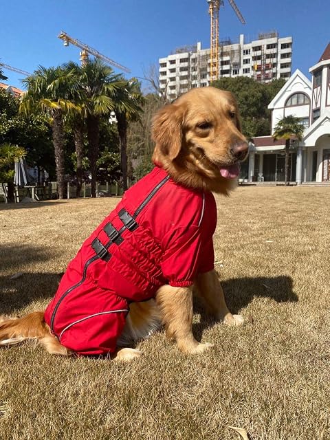 Foto 7 de 8 de Chaqueta Impermeable para Perros, Chaqueta Impermeable Ligera Reflectante de Seguridad para Perros