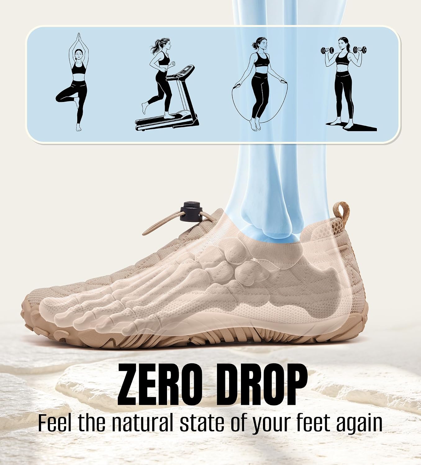 Minimalist Barefoot Shoes for Women Men Wide Toe Zero Drop Lightweight Casual Sneakers image 2
