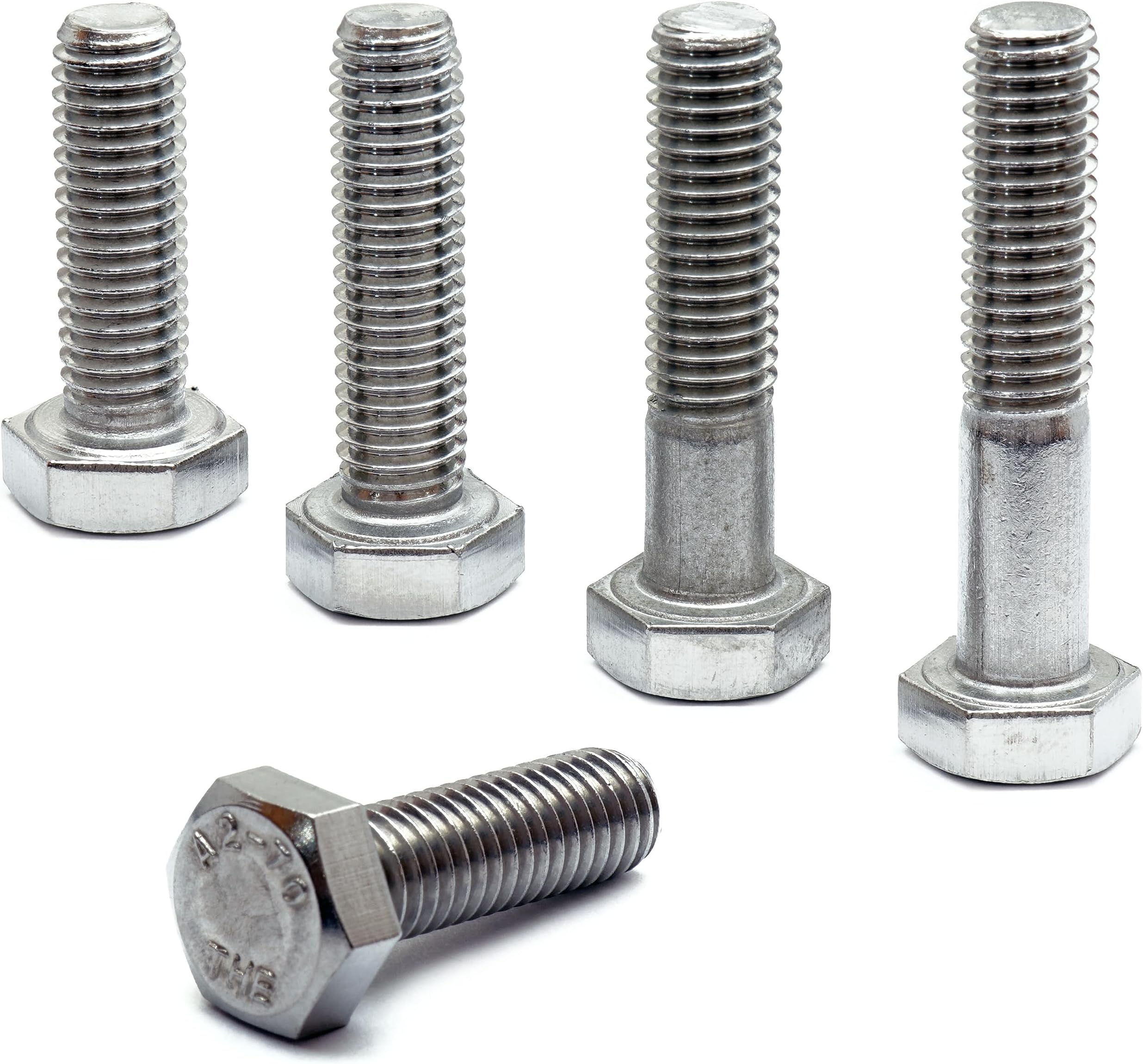 MonsterBolts - M8 x 35mm Hex Head Cap Screws, DIN 933, A2 Stainless Steel, 10 Pack