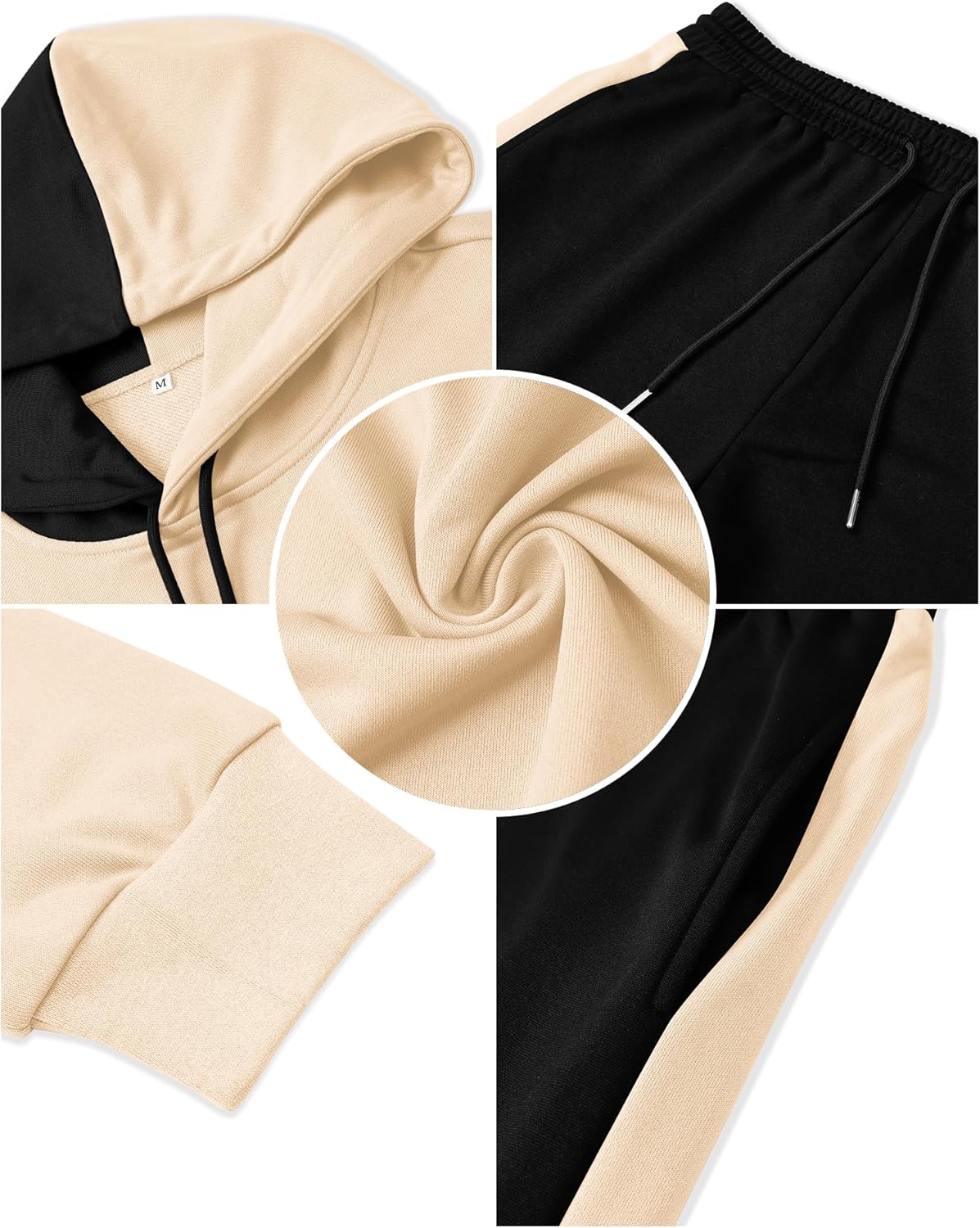 LecGee 2 Piece Men Hoodie Casual Hooded Athletic Tracksui Casual Running Jogging Sport Pants Suit Sets Outfits for men - Image 5