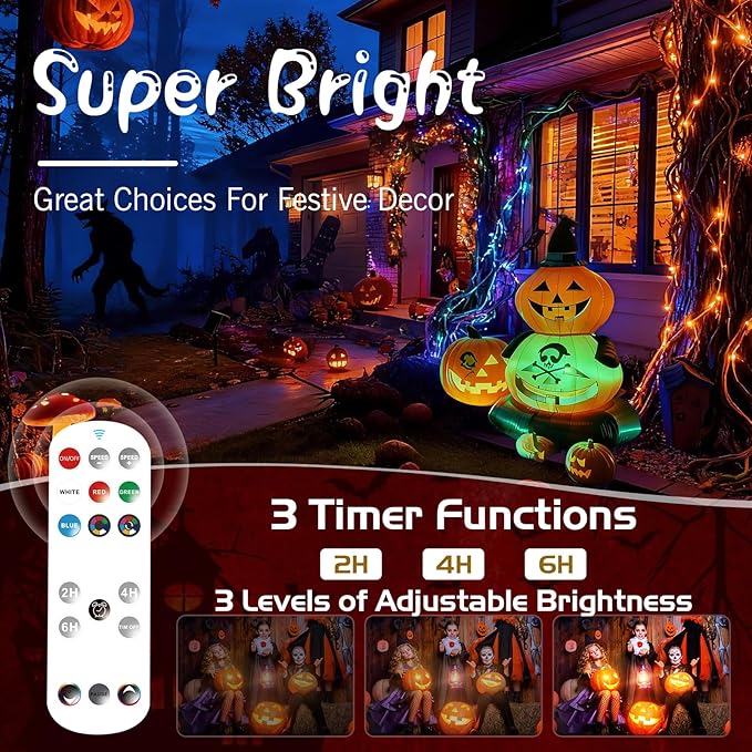 Luces LED para piscina flotantes, control remoto, agua IP68, 4.7x3.4x1.5 in miniatura 6