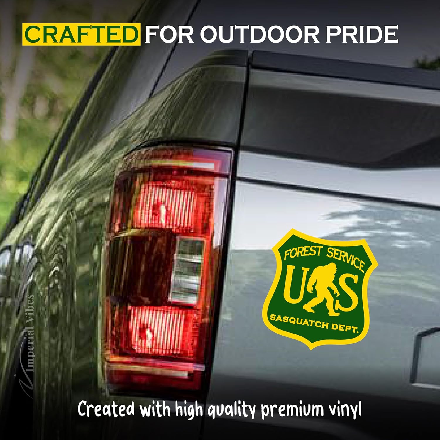 IMPERIAL VIBES – US Forest Service Sasquatch Sticker – Vinyl Decals for Car, Truck & Van – Indoor & Outdoor Decal - Removable Laptop Sticker– Waterproof Decal for Window & Waterbottle–Pack of 2 Imp 93 - Image 6