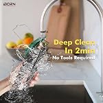 iBorn Metal Double Suet Feeder,Durable Suet Cake Cage Bird Feeder for Outdoors Hanging,Metal Roof Bird Feeder with Taller Grid for Woodpeckers,Easy Clean & Refill,1 Pack,Green