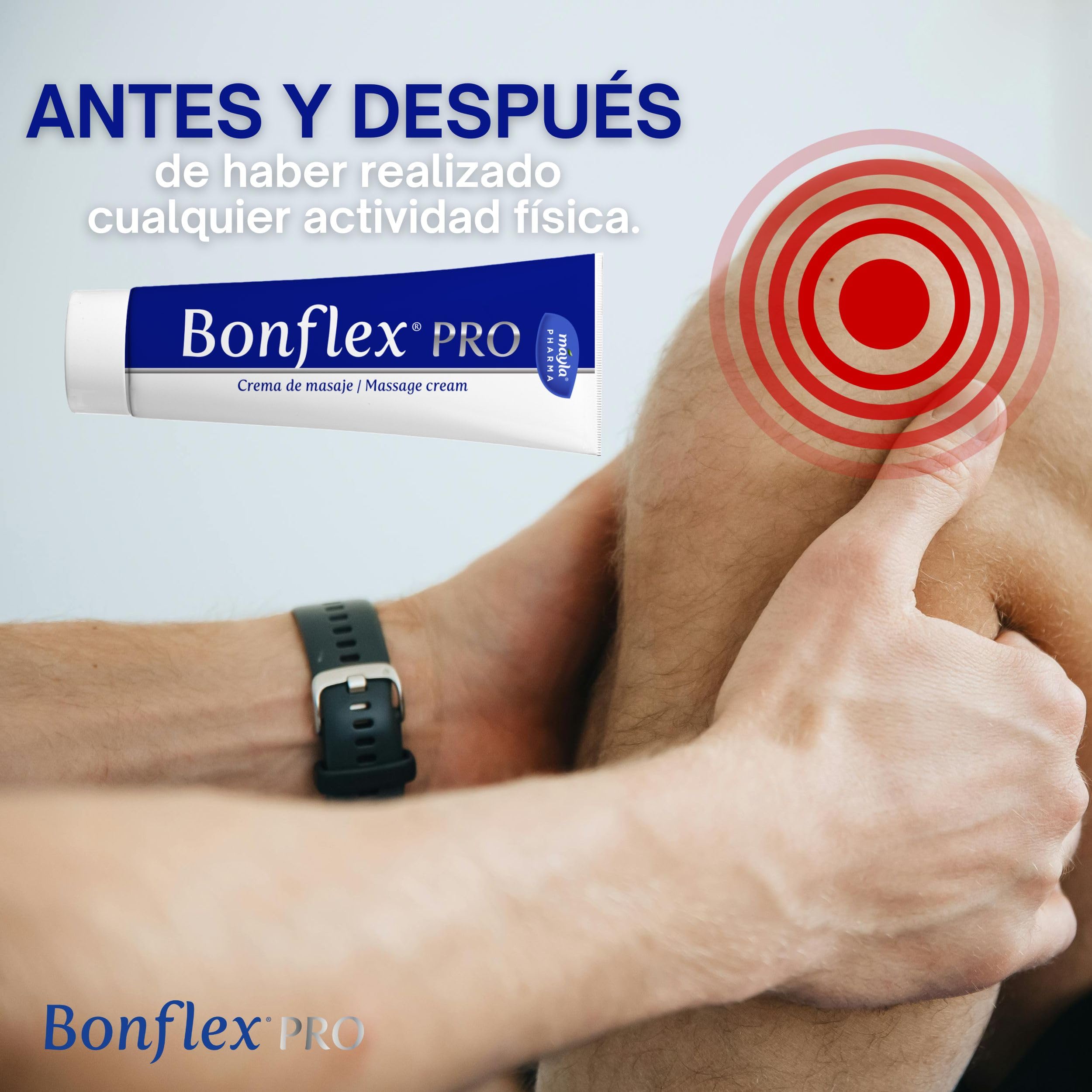 Bonflex Pro Crema 250ml | Ingredientes naturales | Crema con efecto calor |Ayuda a preparar y recuperar las articulaciones y músculos, para protegerlos antes y después de la actividad física.
