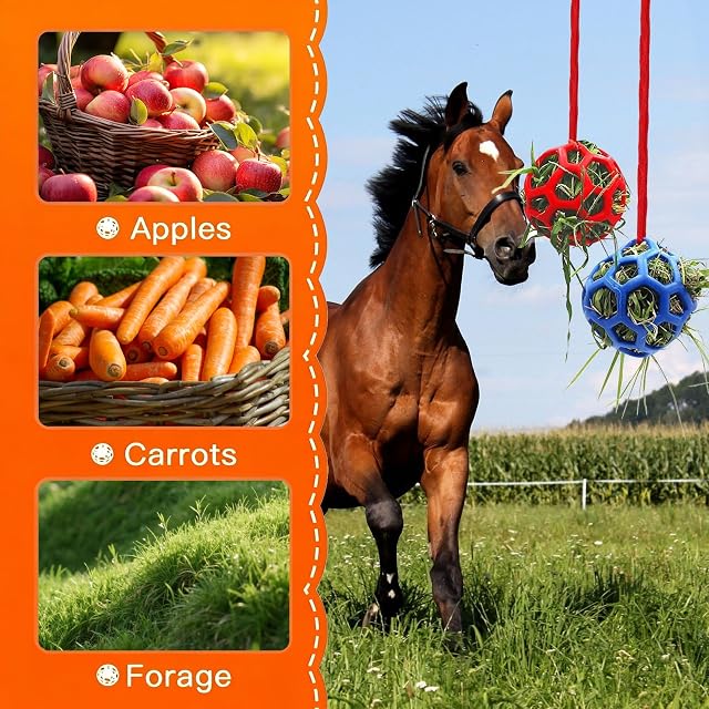 Foto 6 de 7 de Xolear 3 Piezas Bola de Alimentación de Caballos