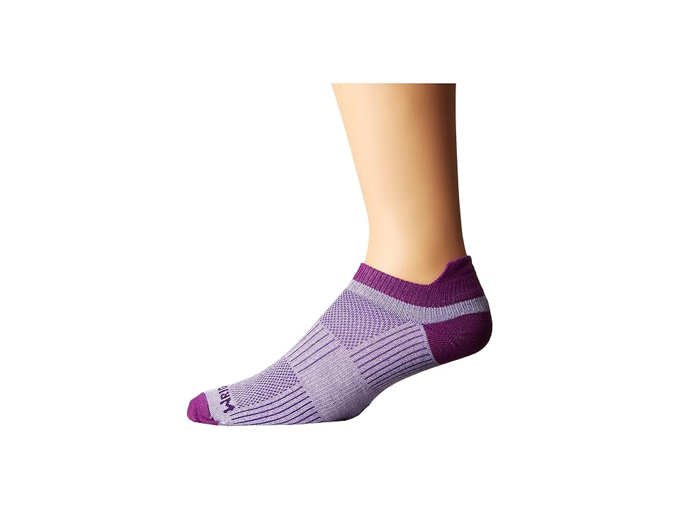 

Wrightsock Coolmesh II Tab (Purple/Plum) Low Cut Socks Shoes