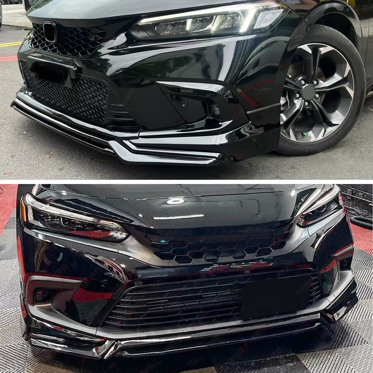 Amazon | フロントリップ 2022-2024 Civic Yofer スタイル 