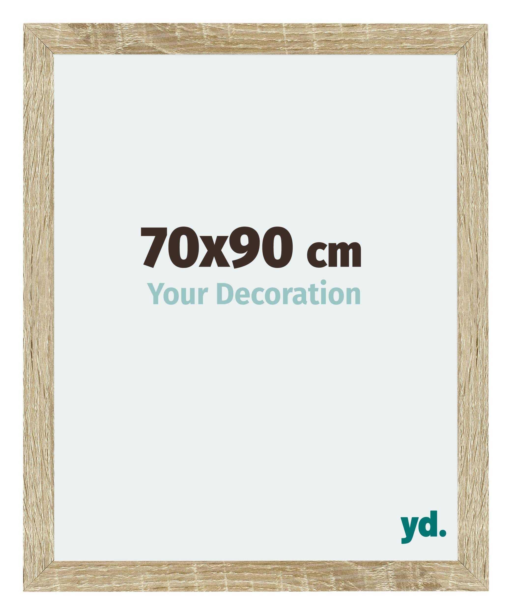 Your Decoration - Picture Frame 70x90 cm - Sonoma Oak - Decorative Wall Frame in MDF with Antireflection - Frame 70x90 - Mura