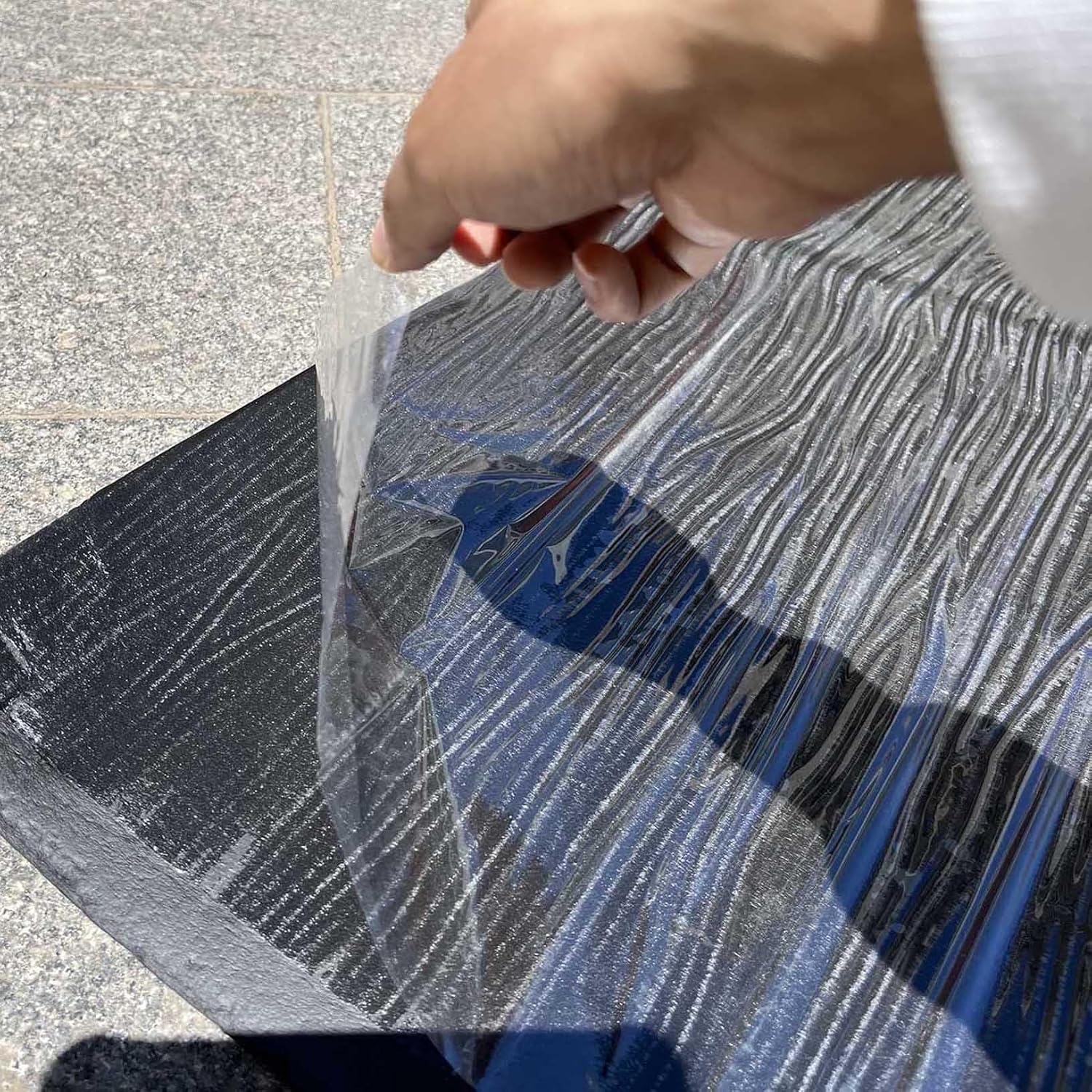 Thermal Insulation, Self Adhesive, Foil Insulation Pipe Wrap, Aluminum Heat Shield Sheet, For Garage Doors Camper Vans Sound Proof Foam Panels Thick 0.2in 0.4in (Color : 5mm(0.2in), Size : 1mx5m(3.3
