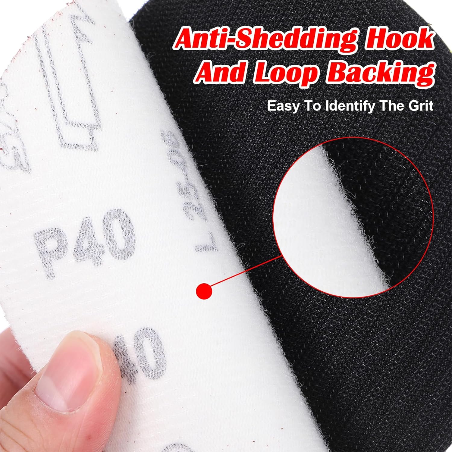 110PCS Angle Grinder Sanding Kit, 40-1000 Grits Sanding Discs with Cushion and Hook & Loop Backing Pad, Angle Grinder Attachments with 5/8-11 Threads, Sanding Pad for Wood Metal Car Polishing
