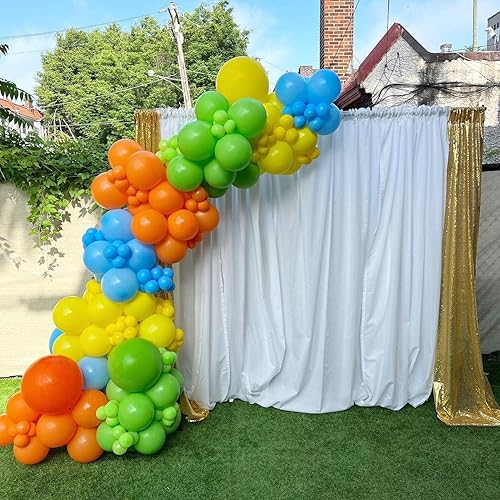 Miniatura 4 de Bonropin Kit de arco de guirnalda de globos de color verde lima, 140 unidades, 5101218 pulgadas, látex mate, diferentes tamaños, como decoración de