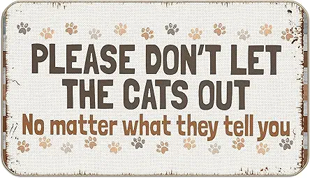 Cat Theme Kitchen Rug, Please Don’t Let The...