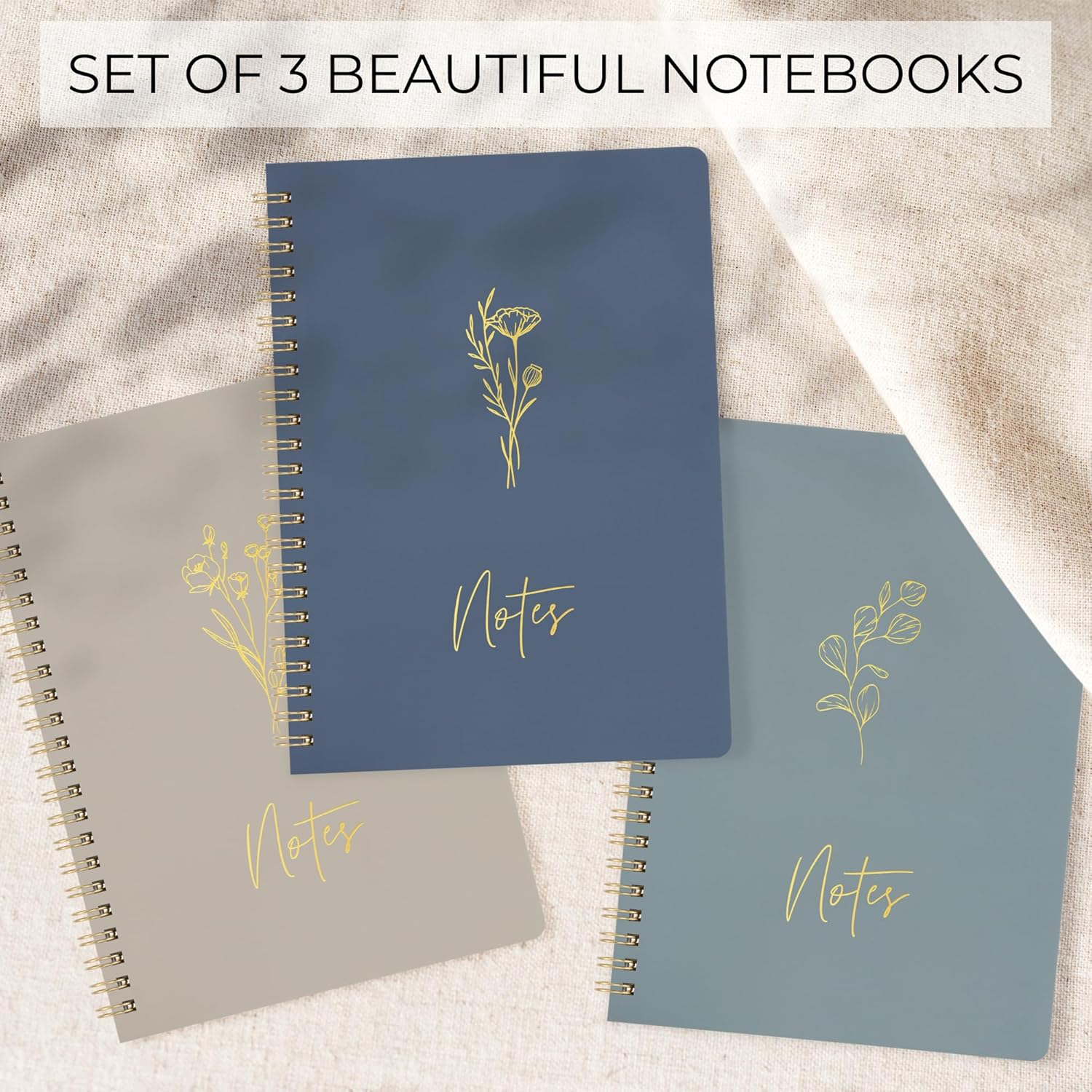 ZICOTO Aesthetic Spiral Notebook Set