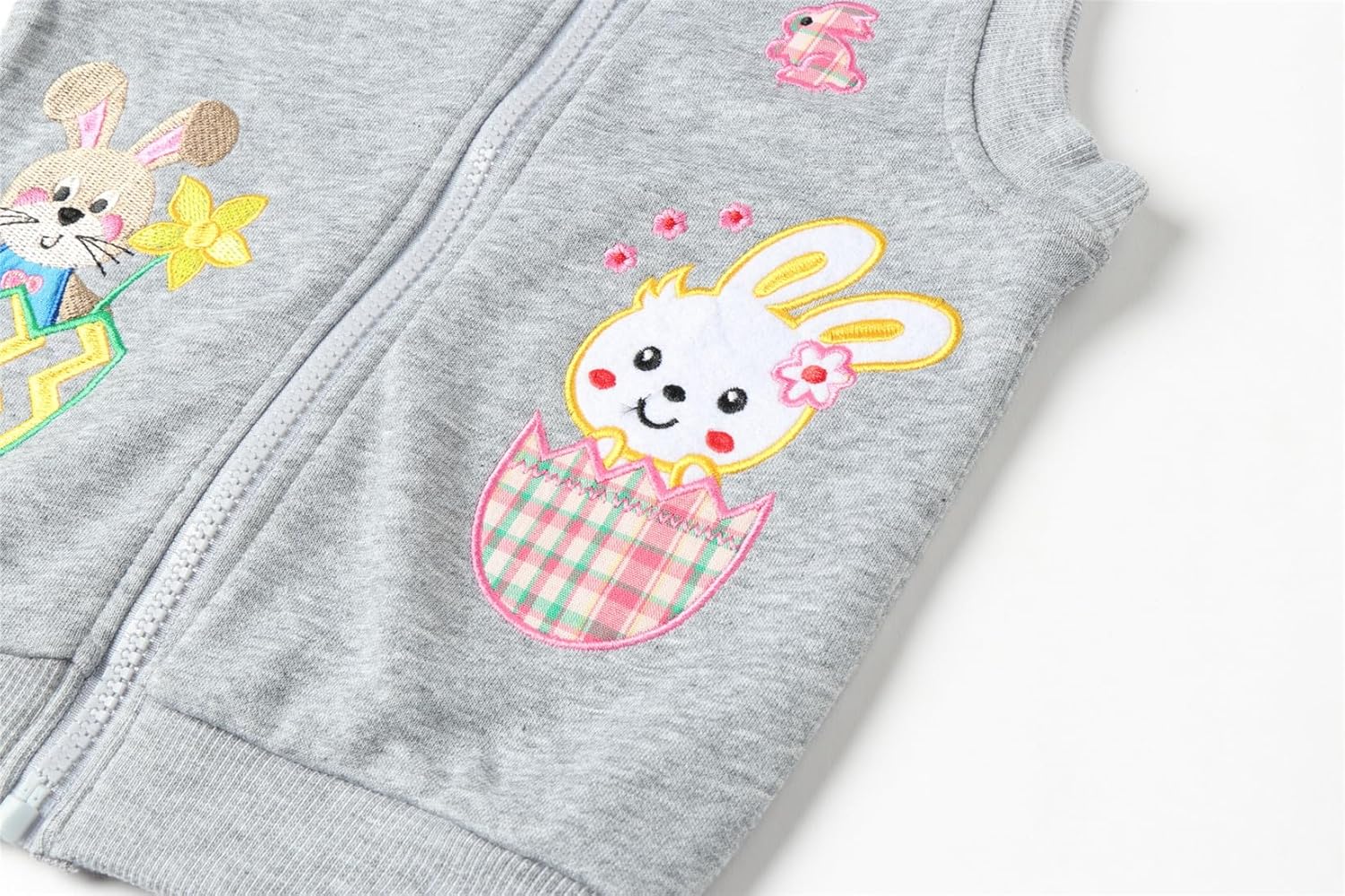 Mud Kingdom Little Boys Girls Vests Outerwear Cute Cartoon Embroidery - Image 5