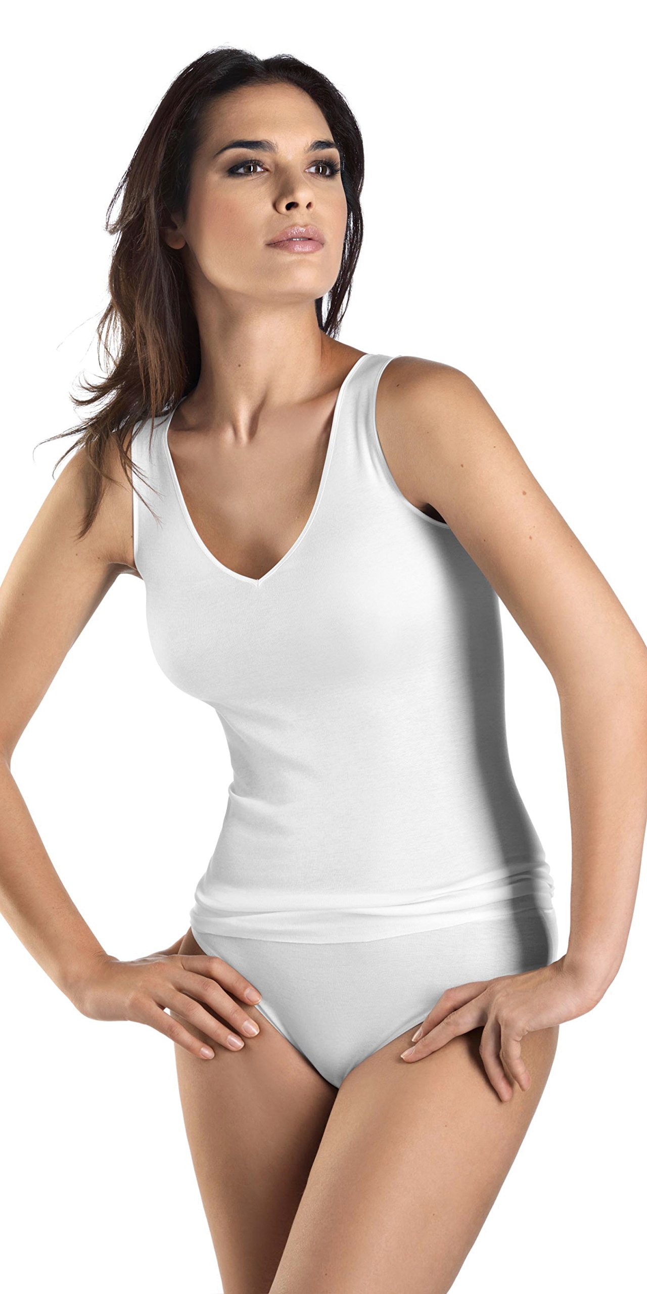 HANRO Women's V-Neck Tank