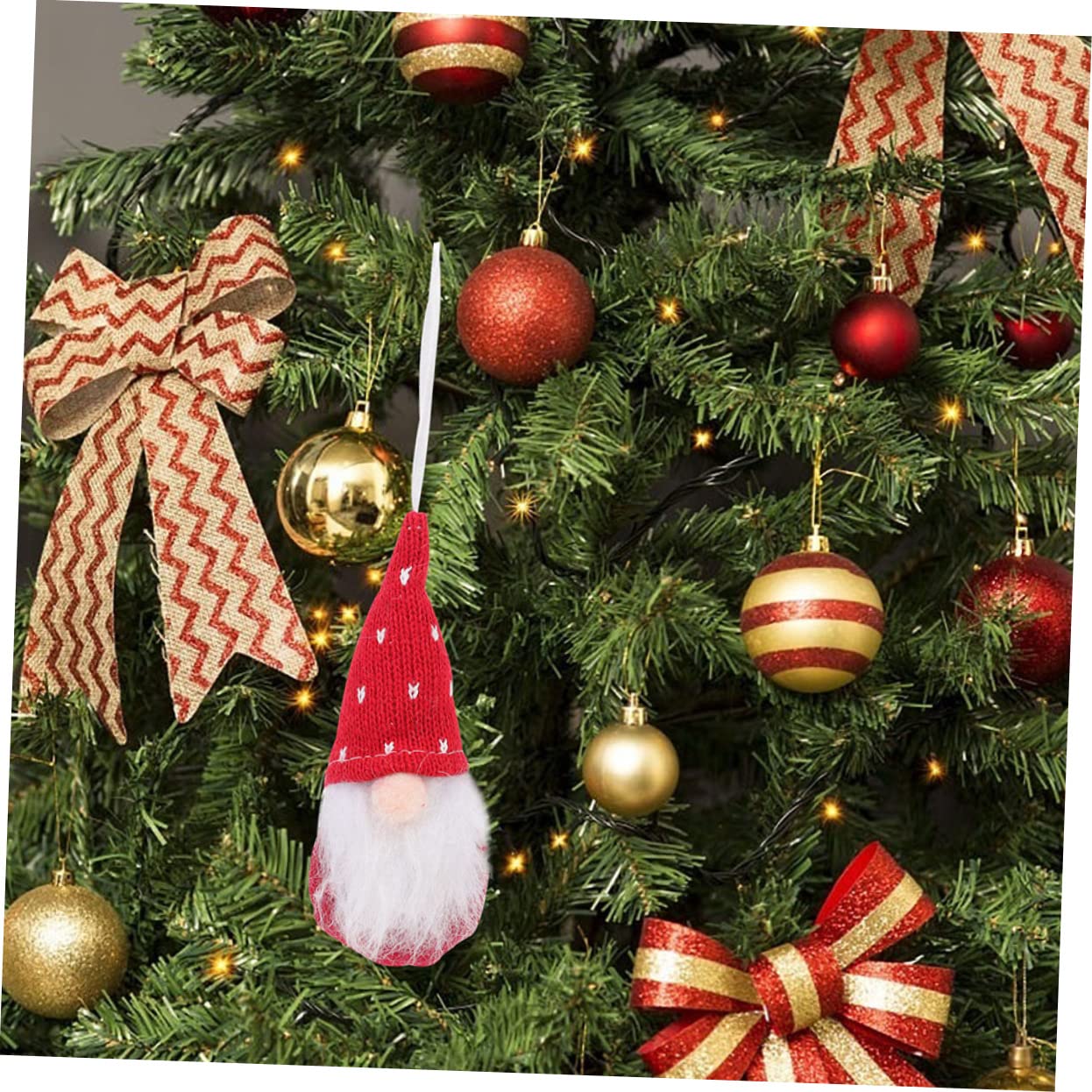 Cabilock Sztuk Boże Narodzenie Lalka Gnome Wisiorki Ozdoby Świąteczne Wystrój Domu Boże Narodzenie Wisiorki Choinkowe Dekoracje Na Przyjęcie Bożonarodzeniowe Gnome Figurki Boże