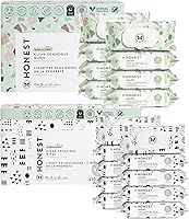 Vista 1 de The Honest Company Toallitas multiusos Clean Conscious Hipoalergénicas + sin perfume para pieles sensibles Más del 99% de agua, compostables, a