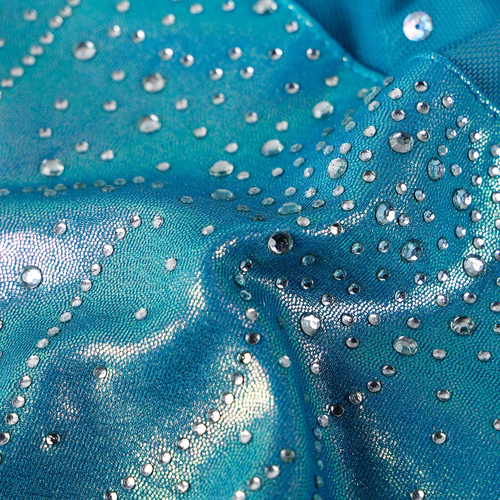 Niña Maillots de Gimnasia Mangas Largas con Lentejuelas en Tul