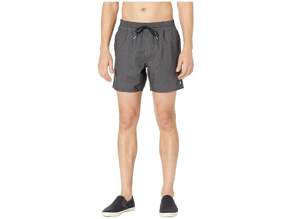 

Volcom 16 Lido Trunks (Charcoal Heather) Men's Swimwear, Gray