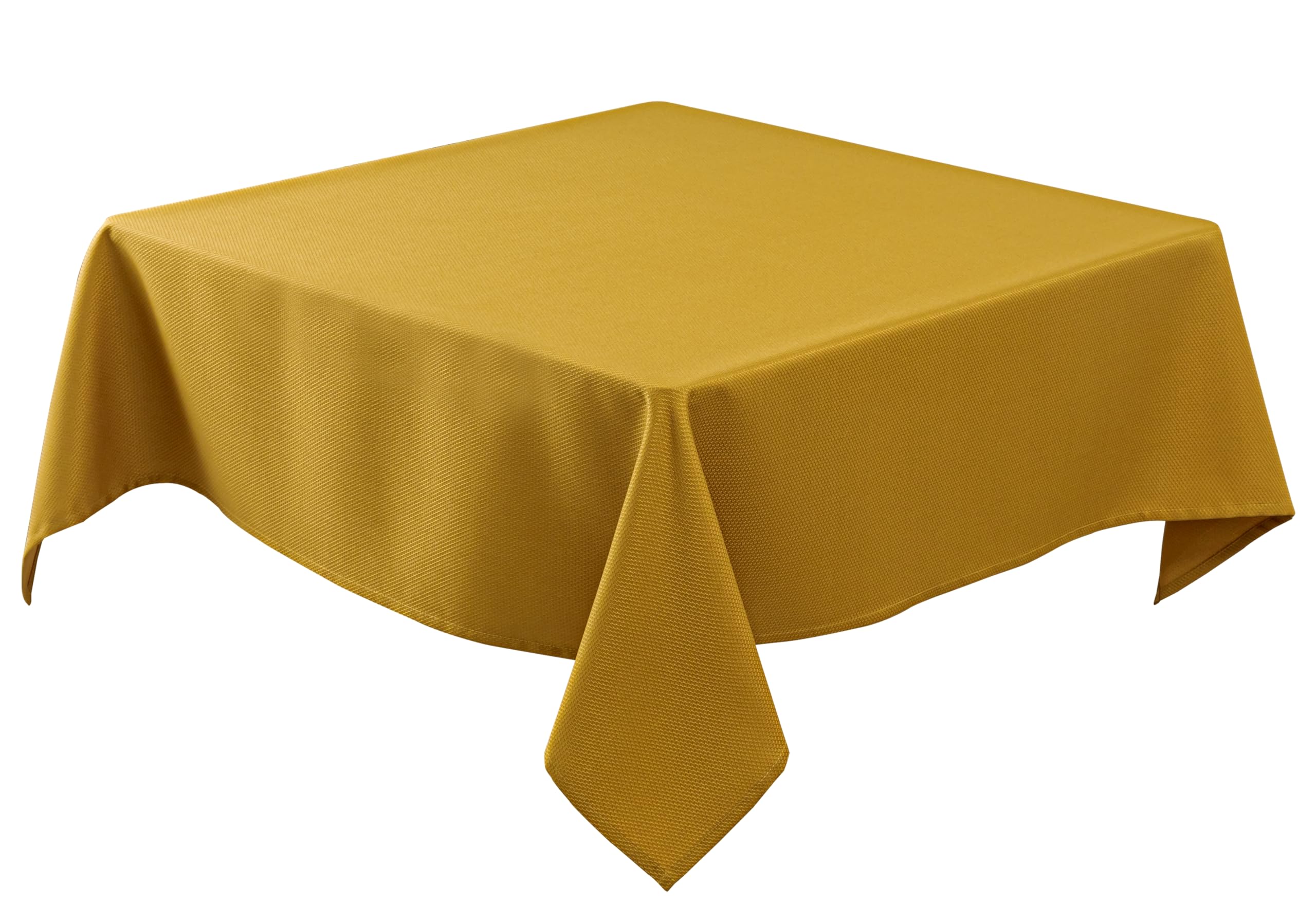 Biscaynebay Textured Square Tablecloth 54x54in Gold, Model floratc634