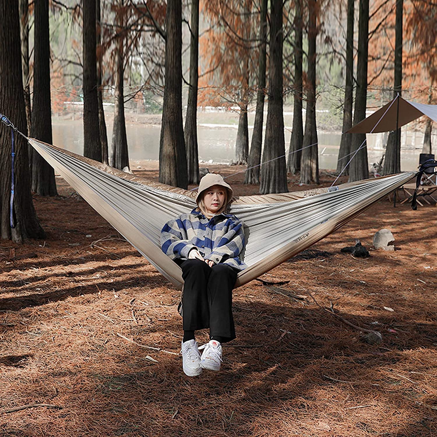 haven tent hammock 2 person AERVEAL Camping Person, Ultralight Inflatable Tent,210T Nylon Included Tree Straps Parachute,For Outdoor Hunting Backpacking Survival,Brown,Brown Sports & Outdoors Größe:XS 48-52 cm BB_BCASHCSM7100-12-1045_1 The Haven Safari Waterproof VAUDE KLICKFix System Lenkertasche