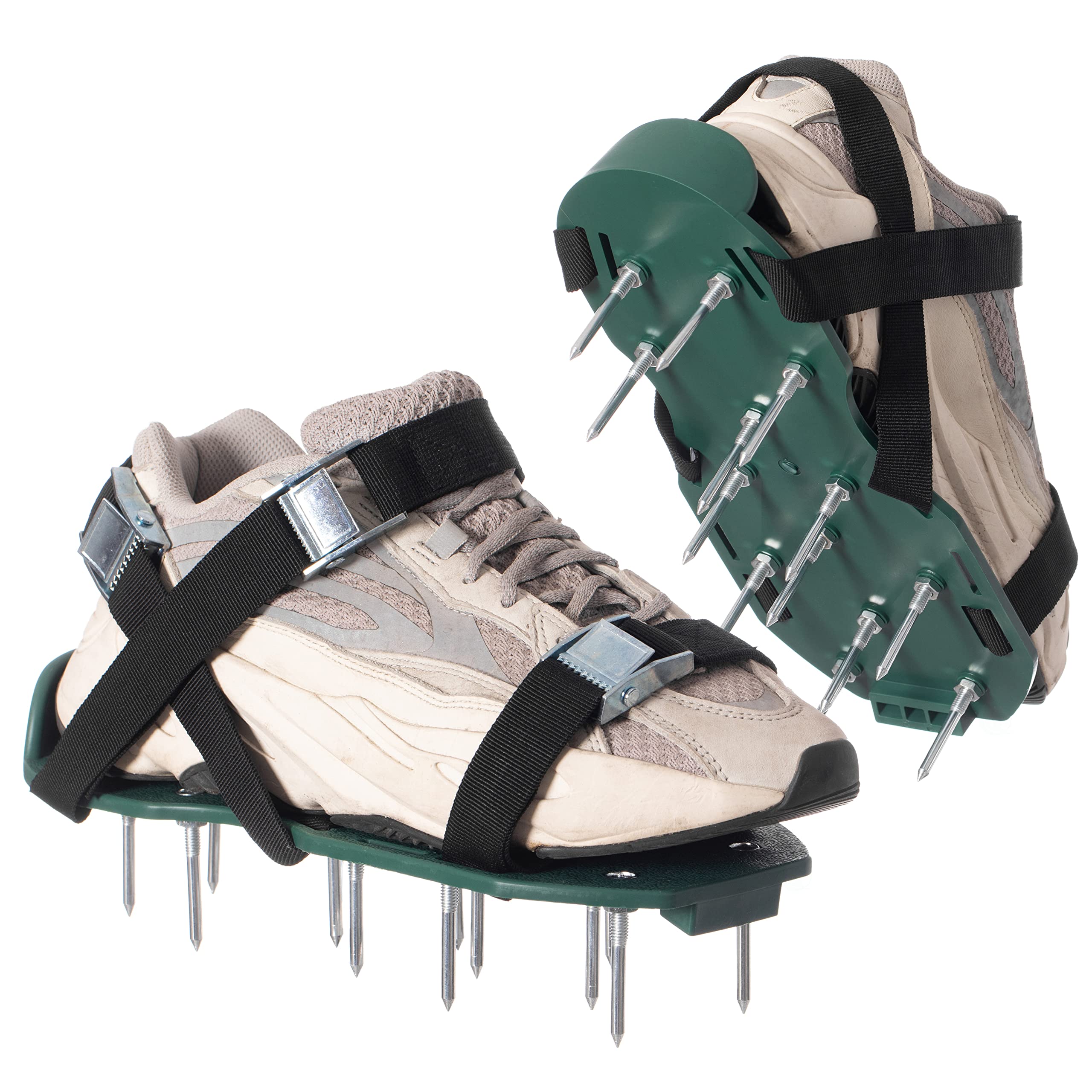 Gardenised QI004603.GN - Zapato aireador de césped y jardín, Color Verde