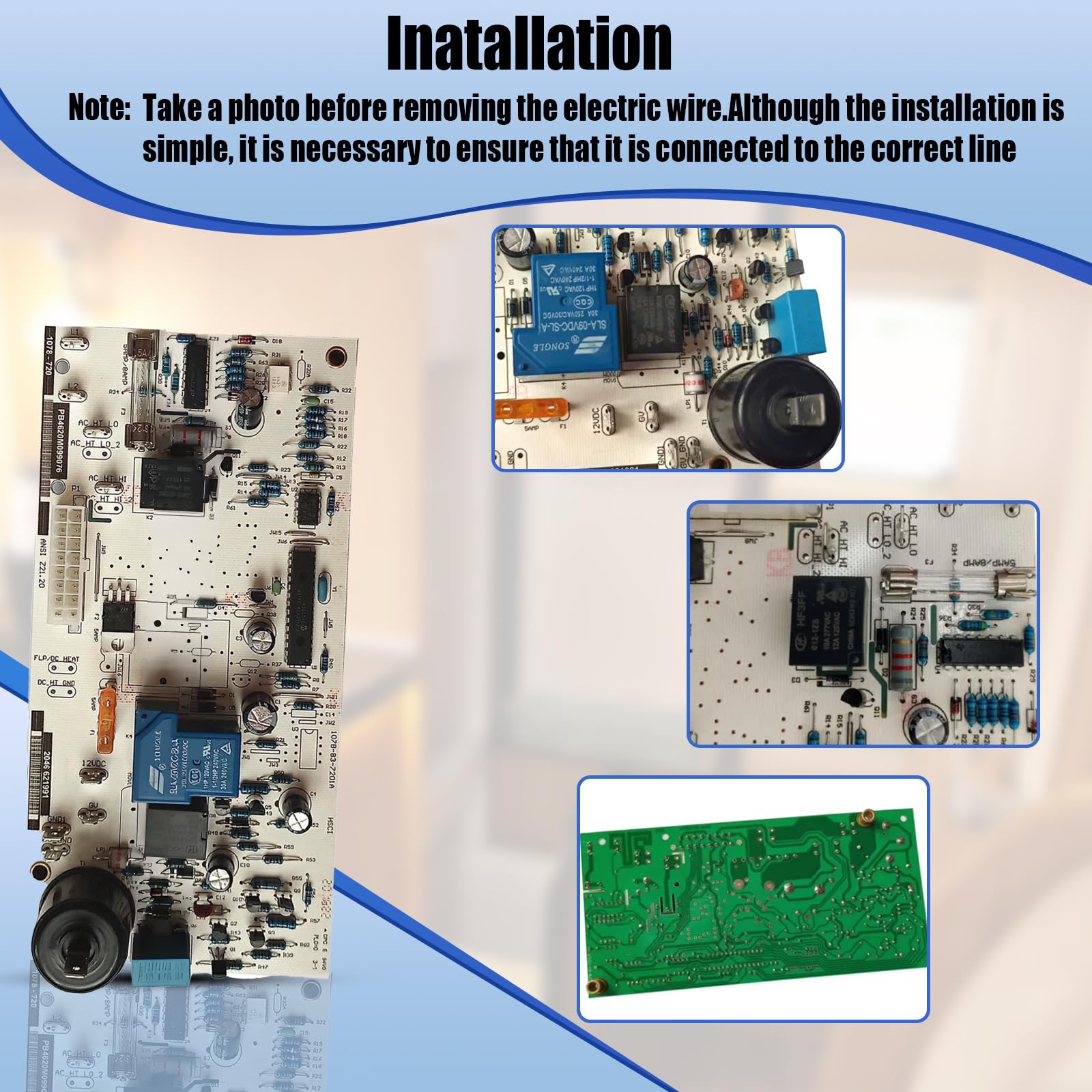 Carte Circuit RV Power Pour Réfrigérateur Norcold N611/N610/N811/N810 - Réf. 621991001