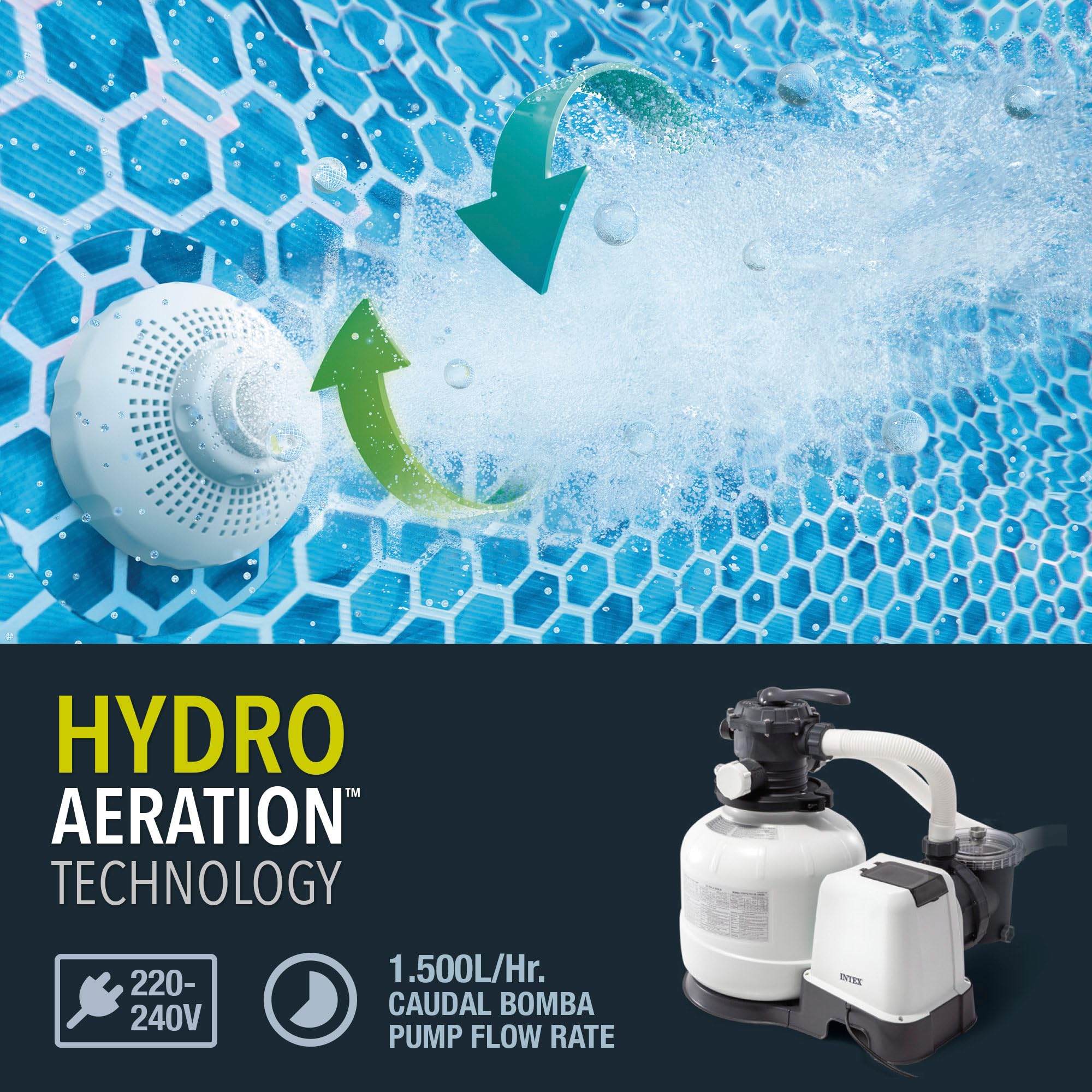 Intex 26356NP – Piscina Fuori Terra Ultra XTR Frame Rettangolare, Pompa Filtro 5700 L/h, Scaletta, Telo Base e Copertura, 17203 L, Acciaio e PVC, Grigio, 549x274x132 cm
