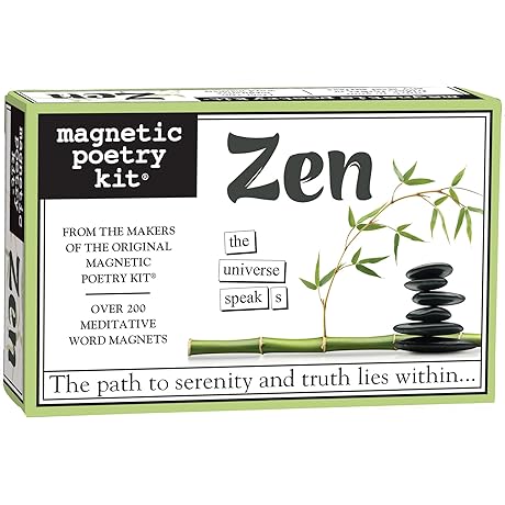 Zen Magnets: Words for Refrigerator - Write Poems and Letters on The...