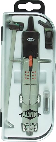 Miniatura 6 de ALVIN 302VJ - Juego de barras de brújula introductoria de arco de velocidad, kit de geometría e ingeniería, herramientas de dibujo y arquitectura,