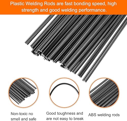 Miniatura 3 de MECCANIXITY 30 varillas de soldadura de plástico de 8 pulgadas, tiras de soldadura ABS, varillas de soldadura para soldador de plástico, parachoques
