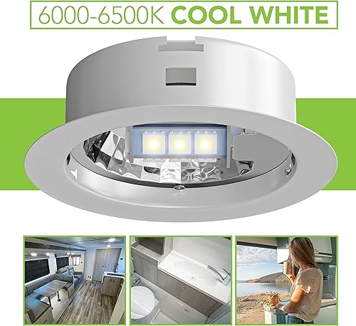 Miniatura 5 de Leisure LED 4 bombillas LED G4 JC con base bi-pines, 18 bombillas LED de 2 W, 12 V CC, 20 W-30 W, T3, bombilla halógena de repuesto para caravana,