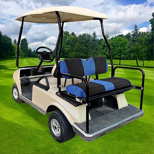 Miniatura 88 de Juego de fundas de asiento de carrito de golf, fundas para asientos delanteros de carrito de golf, ajuste para Club Car Precedent OEM, cojín