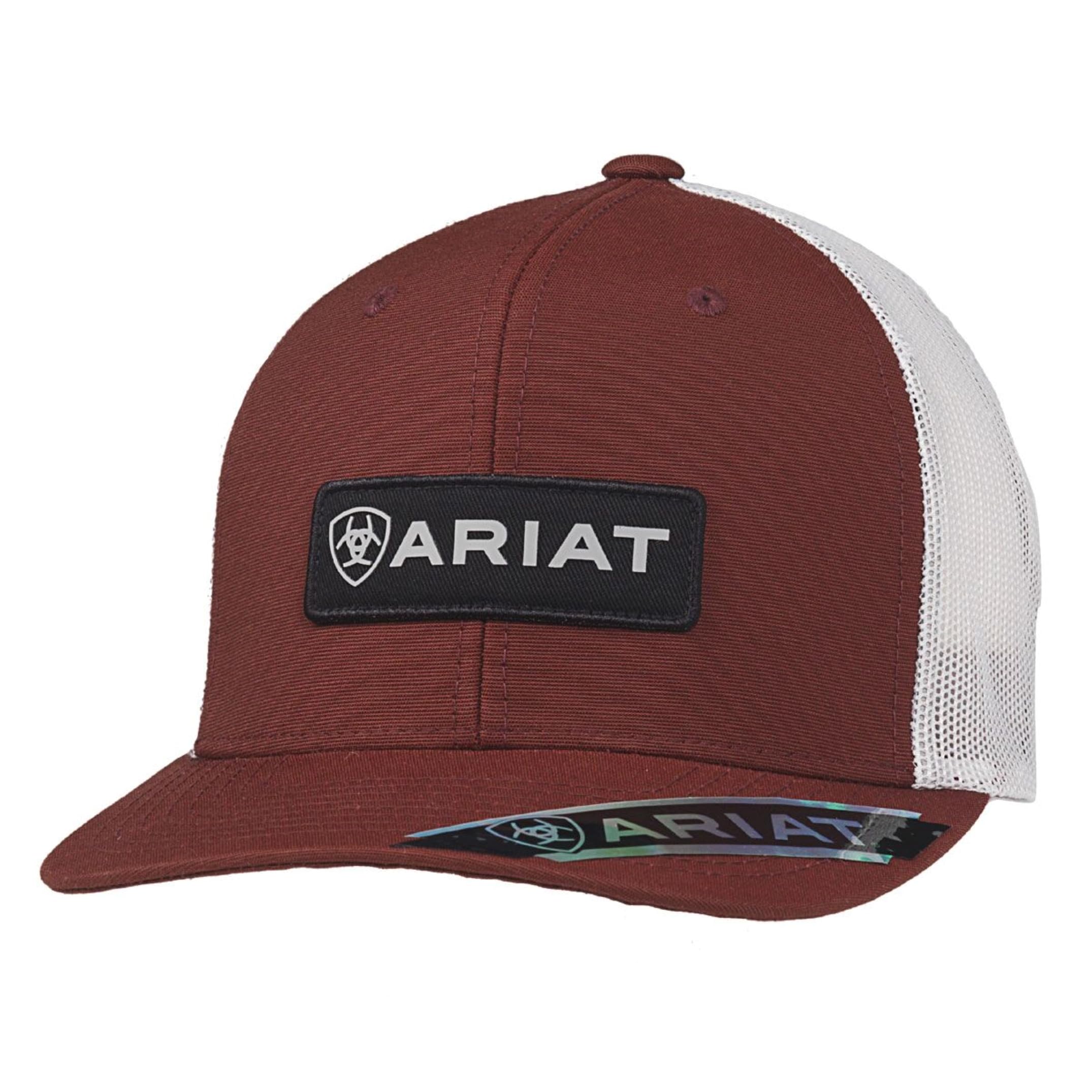 Ariat Unisex Red Men's Cap With Logo Patch,
